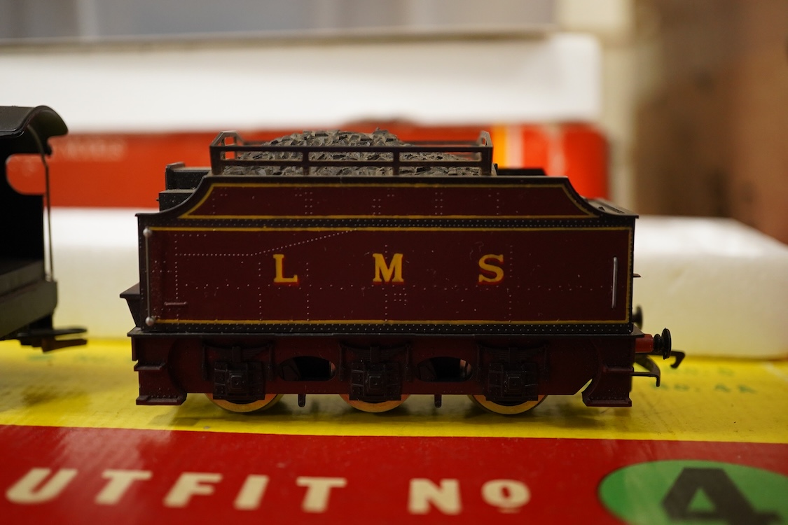 Hornby Railways and Meccano, etc. items including; an 00 gauge kitbuilt BR 0-6-0T locomotive, 1500, a Hornby Railways Patriot Class locomotive, 5541, fifteen Matchbox Series vehicles, including original and reissue examp